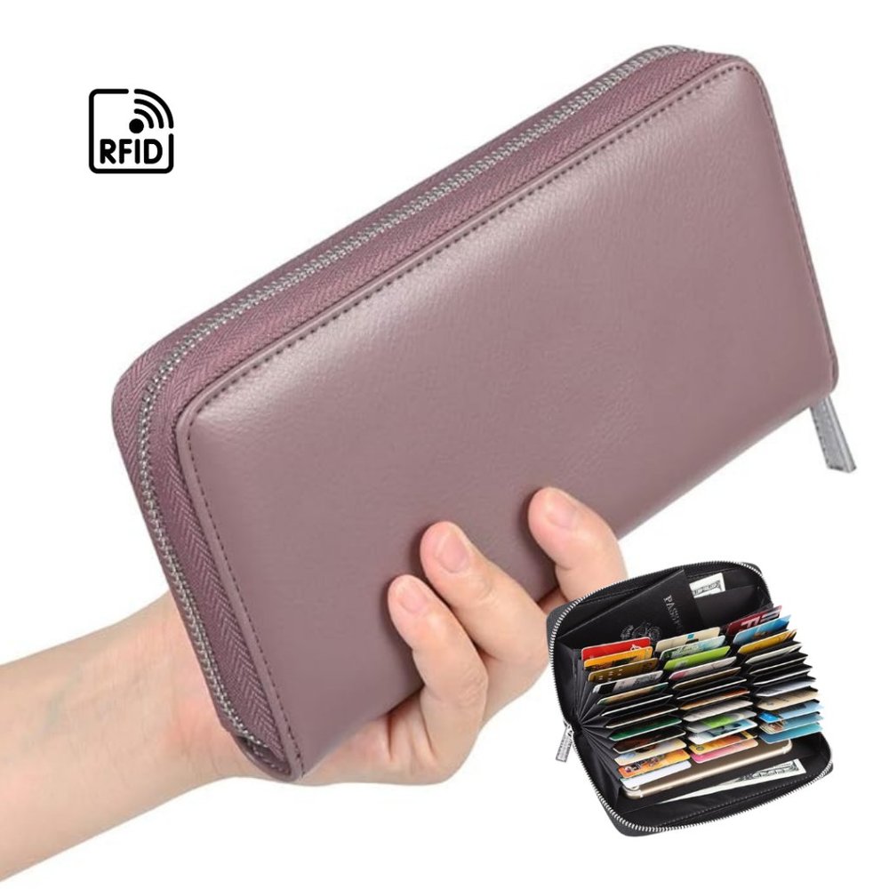 SPRING SPECIAL*** / Wallet / Split leather / PINK-XIANGYU / RFID protection